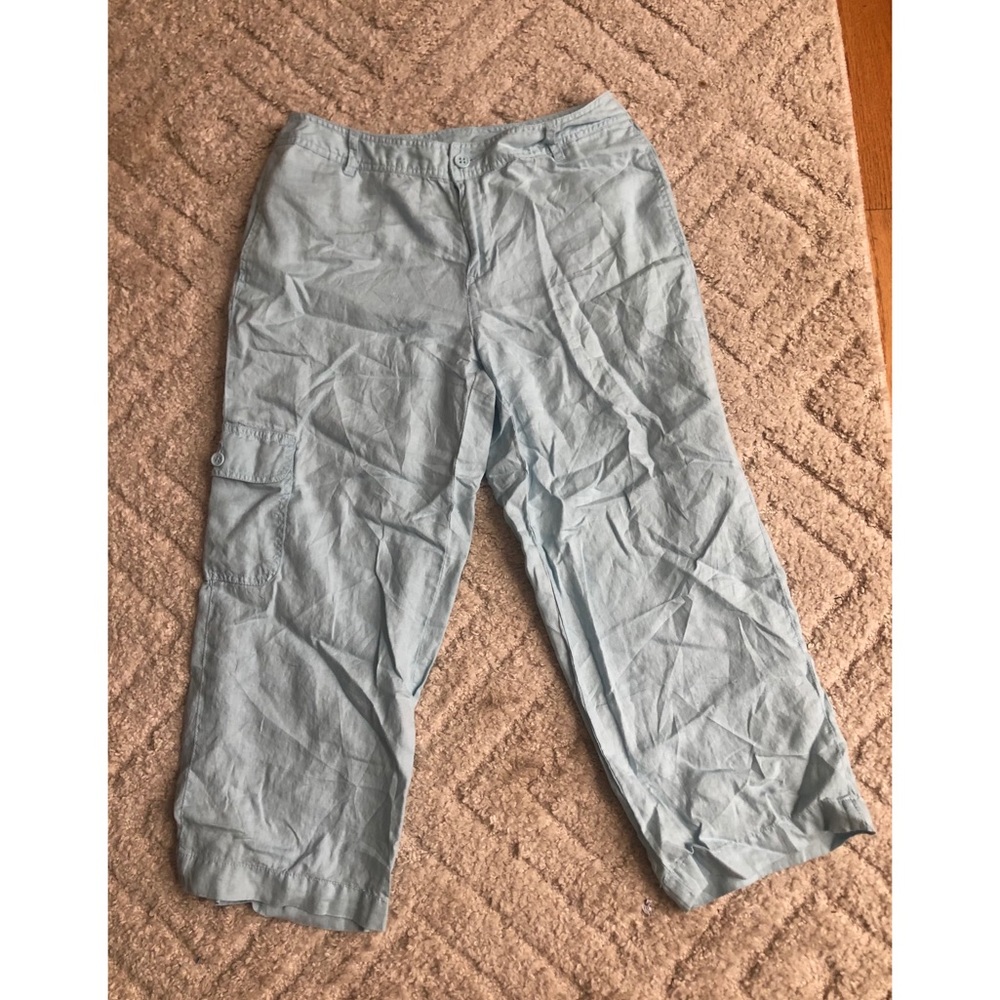 Flowy baby blue 3/4 pants